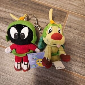 Baby Marvin & Baby K-9 Stuffed Keychain Duo
